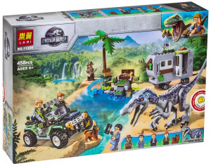 Конструктор Dinosaur World Динозавры Мир Юрского периода «Поединок с бариониксом: Охота за сокровищами»