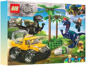 Конструктор Animal Park «Битва индораптора и дилофозавра в парке»