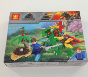 Набор 4 мини-конструктора Dinosaurs ZB606