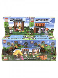 Конструктор Майнкрафт «Домики 4 в 1»