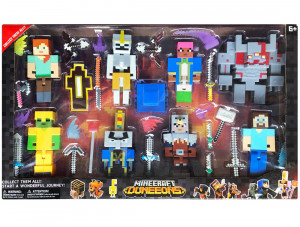 Набор 8 фигурок и аксессуаров Майнкрафт Данженс в блистерной упаковке №6