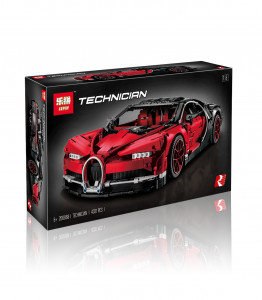 Конструктор Lepin 20086B Bugatti Chiron красный