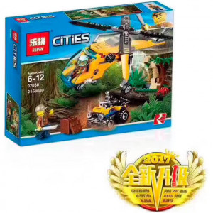 Конструктор Сити Cities «Грузовой вертолет исследователей джунглей»