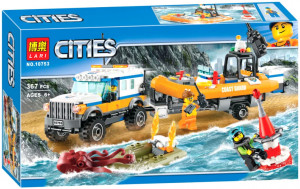 Конструктор Сити Cities «Внедорожник 4х4 команда спасателей»