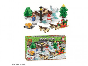 Конструктор Майнкрафт «Прогулка на санях»