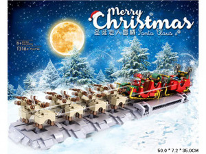 Конструктор Mould King &quot;Сани Санты с оленями&quot;