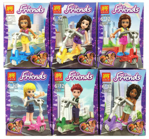 Конструкторы Френдс Friends «Герои на самокатах»: 6 шт. в комплекте