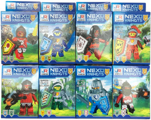Набор 8 конструкторов Nexo Knights Нексо Найтс «Рыцари в доспехах» JR807