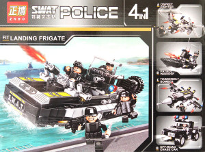 Набор 4 мини-конструкторв Swat Police ZB5525