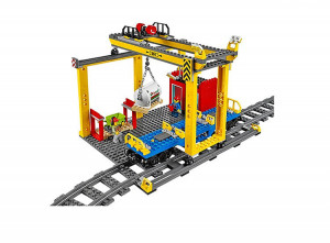 Конструктор Сити Cities Синий грузовой поезд, 959 деталей