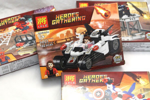 Набор 4 мини-конструктора Heroes Gathering «Битва на станции»