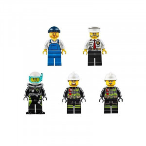 Конструктор City Пожарный катер 450 деталей, 10830