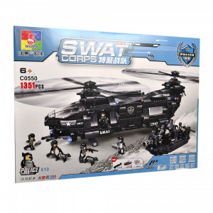 Конструктор Swat Полиция «Спецназ: вертолет и катер»