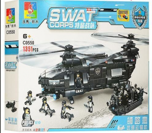 Конструктор Swat Полиция «Спецназ: вертолет и катер»