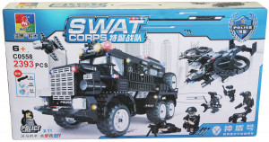 Конструктор Swat Corps Полиция «Спецназ: бронемашина и коптер-вертолёт»