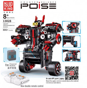 Конструктор радиоуправляемый «Красный-чёрный робот» MOULD KING