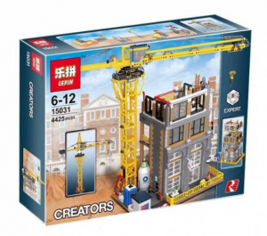 Конструктор Креатор «MOC Строительная площадка с краном»