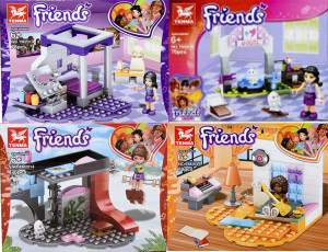 Набор 4 мини-конструктора Френдс Friends TM2014