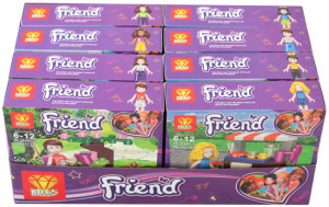 Набор 8 мини-конструкторов Френдс Friends «Уличные торговцы»