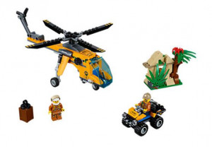Конструктор Сити «Грузовой вертолёт исследователей джунглей»