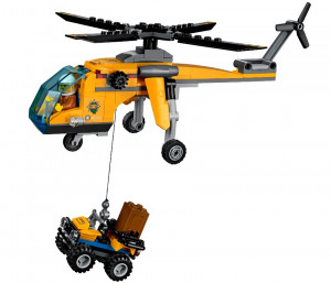 Конструктор Сити «Грузовой вертолёт исследователей джунглей»