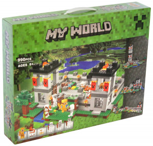 Конструктор Майнкрафт My World Minecraft «Крепость 4 в 1»