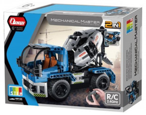 Конструктор на радиоуправление QIHUI 8023 Бетономешалка/самосвал 2 в 1, 394 детали