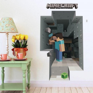 Постер №6 Майнкрафт «Стив в пещере»