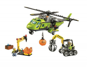 Конструктор Сити Urban «Грузовой вертолёт исследователей вулканов»