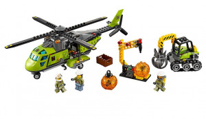 Конструктор Сити Urban «Грузовой вертолёт исследователей вулканов»