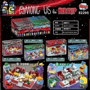 Конструктор Among Us «Амонг Ас: Обучающие блоки 4 вида»