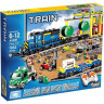Конструктор Cities Синий грузовой поезд, 959 деталей
