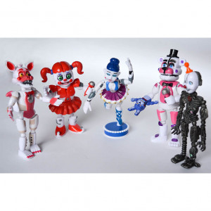 Набор 5 фигурок «5 ночей Фредди Sister location», 10—15 см