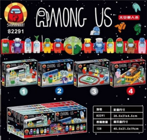 Конструктор Among Us «Амонг Ас: Телепортация 4 вида»