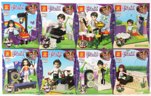 Набор 8 мини-конструкторов Френдс Friends ZB9983