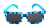 Пиксельные очки Minecraft (синие) 14 см