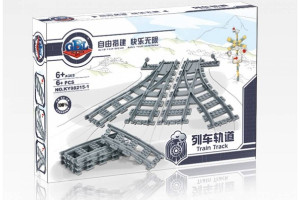 Конструктор «Набор Рельсов: железнодорожные стрелки + радиальные пути»