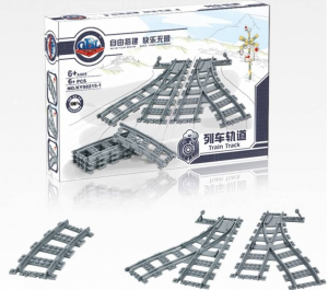 Конструктор «Набор Рельсов: железнодорожные стрелки + радиальные пути»