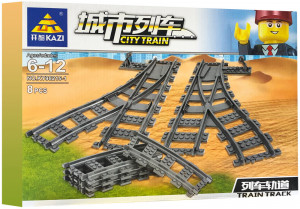 Конструктор «Набор Рельсов: железнодорожные стрелки + радиальные пути»