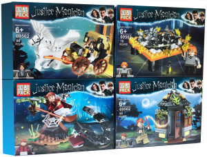 Конструкторы Justice Magician Гарри Поттер «Гарри Поттер и волшебники Хогвартса»: набор из 4-х PRCK 69502