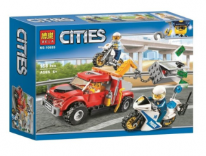 Конструктор Сити Cities «Побег на буксировщике»