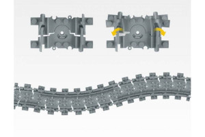 Конструктор «Набор Рельсов: Гибкие + Прямые пути»