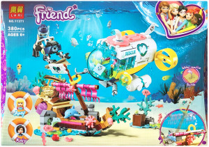 Конструктор Френдс Friends «Команда спасателей: Спасение дельфинов» + Эми и Кейли