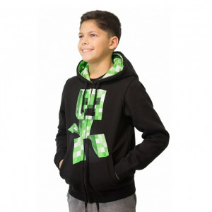 Толстовка детская Minecraft «Зеленый куб»