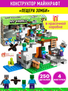 Конструктор Майнкрафт «Логово зомби»