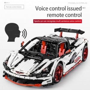 Конструктор Mould King «Гоночный автомобиль MP4 GT: белый» на радиоуправлении