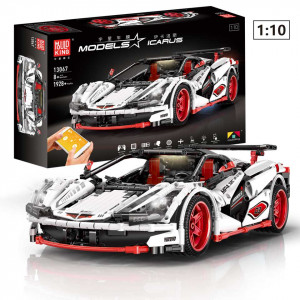 Конструктор Mould King «Гоночный автомобиль MP4 GT: белый» на радиоуправлении