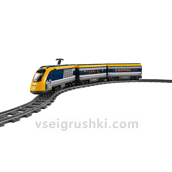 Электромеханический конструктор Cities «Пассажирский поезд», радиоуправляемый