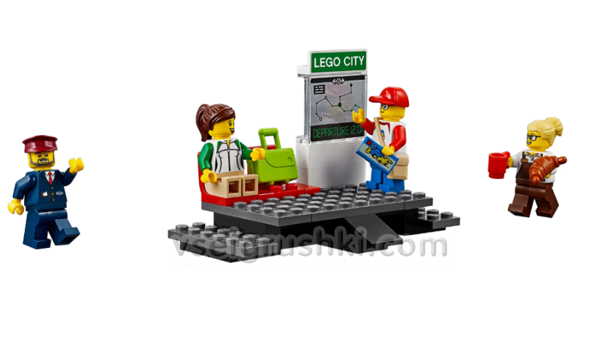 Электромеханический конструктор Cities «Пассажирский поезд», радиоуправляемый