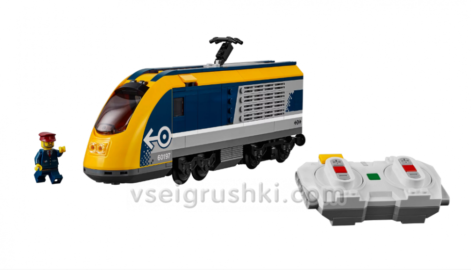 Электромеханический конструктор Cities «Пассажирский поезд», радиоуправляемый